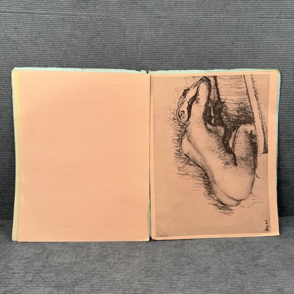 Vintage‎ Edgar Degas Nude Studies Art Portfolio Sketches Drawings Collection